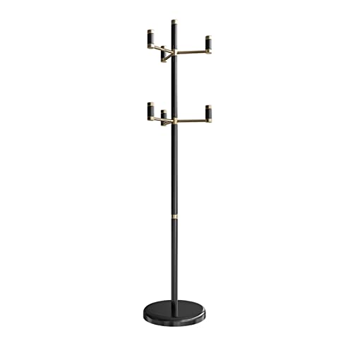 GRFIT Garderobenständer Neue chinesische Holz-Kleiderständer for Aufhängen, Bodenbelag, Schlafzimmer, kleine Garderobe, in die Home B&B-Garderobe Kleiderständer (Color : C)