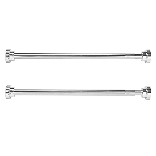 Fbtity 2X Ausziehbare Wäsche Trocknungs Stange Dusch Vorhang Stange Aus Edelstahl Einziehbare Spann Stange 55-85 cm