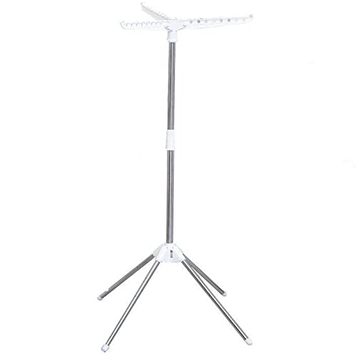 Kleiderständer Klappbar Tragbarer,Edelstahl,Heim-Reise-Kleiderbügel,Schmal Leicht Clothes Rack für Reisen, Tanz, Camping, Wäsche,Einfach Zusammenzubauen,143cm