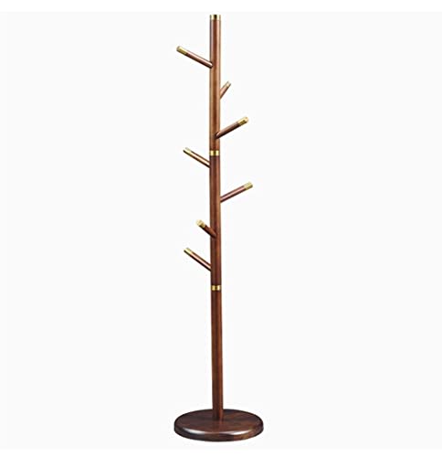 RUTAVM Garderobenständer Garderobenbaum Mit 7 Haken, Freistehender Garderobenständer Aus Holz, Eingangsbereich, Kleiderbügelständer, Einfache Montage, Flur, Eingangsbereich Kleiderständer (Color : B)