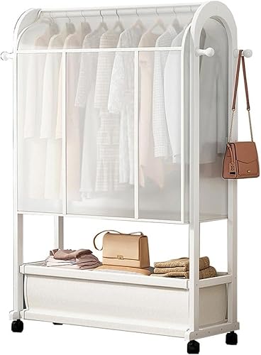 MAVERY Bambus-Kleiderbügel, freistehender multifunktionaler Kleiderständer mit 4 Haken, 2-in-1-Garderobenständer für Schlafzimmer, Flur, Wohnzimmer, 100 x 32 x 165 cm