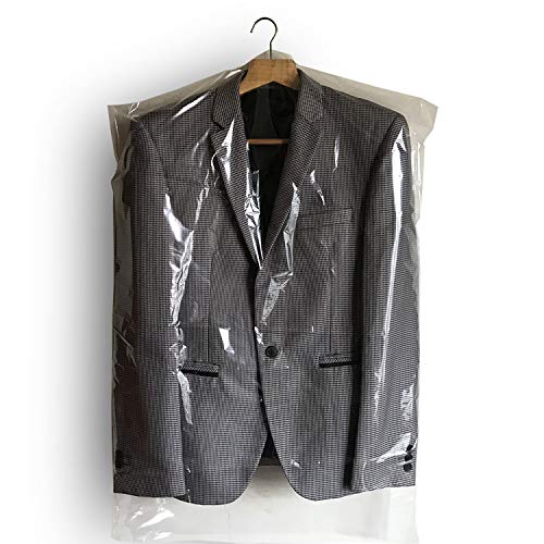 ANHIOK 60 PCS Kleidung Staubschutz 90 cm Kann aufgehängt Werden Transparent Staub Kleidersack