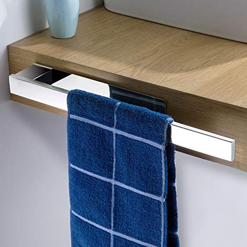 Kegii Handtuchhalter ohne Bohren - Selbstklebend Badetuchhalter Edelstahl Spiegel Poliert Handtuchstange für Badezimmer, 39cm