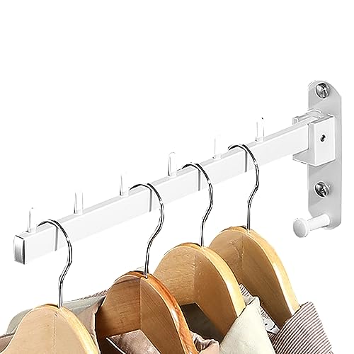 Melairy Kleiderhaken Klappbar Edelstahl Wandkleiderhaken Schraubbefestigung Klappbar Trockengestell mit Haken für Badezimmer Balkon Wäsche