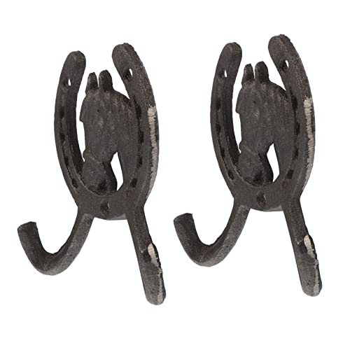 Gadpiparty Metall S Haken 2 Stück Vintage Gusseisen Rustikal Ranch Doppelschlüssel Kleiderhaken Rack Handtuch Wandaufhänger