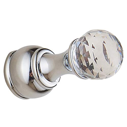 Voragrl Kristall Haken Antik Messing Wand Kleiderständer Tuch Haken Wandhaken Robe Haken für Badezimmer Zubehör Aufhänger Chrom