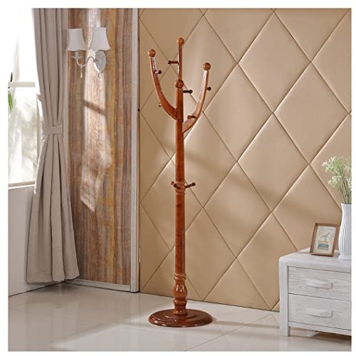 RUTAVM Garderobenständer Freistehender Holz-einfacher Moderner Kleiderständer-Schlafzimmer-Wohnzimmer-hängender Kleiderregal-Kleiderständer Kleiderständer (Color : A)