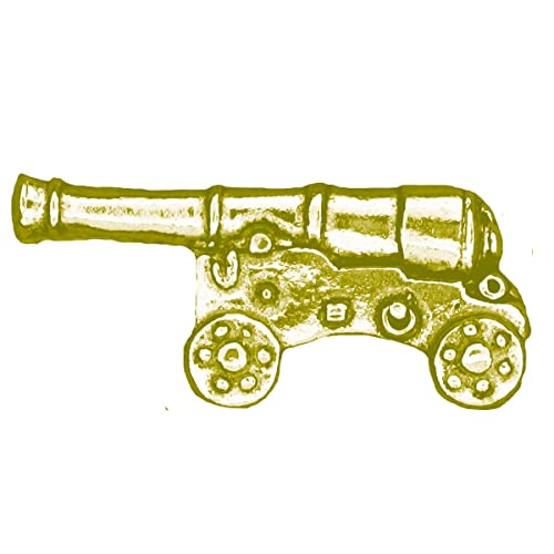 Cannon pp-h10 Anstecknadel mit Schmetterlingsverschluss, 3,3 x 1,3 cm, Gold-Chrom-Finish, Einheitsgröße, Metall, Solider Zinnstift