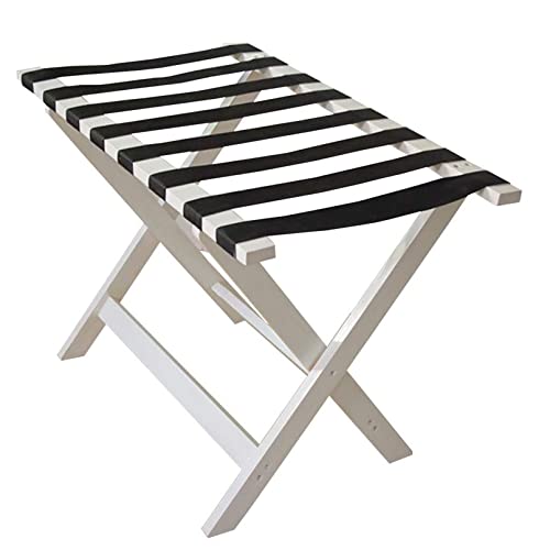 SOFPGKMFVN Gepäckständer, zusammenklappbarer Kofferständer – Hotel-Kofferhalter, Reisetaschenhalter, Holz-Gepäckaufbewahrungsregale, Hotelmöbel, Landeregal, 80 x 46 x 60 cm (Farbe: 1 Stück)