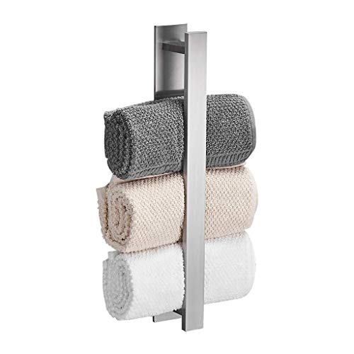Generisch handtuchständer Handtuchhalter aus Edelstahl modern für Badezimmer Küche Aufbewahrungsregal Zubehör 40 cm Stange Handtuchhalter gebürstet einfach einzeln