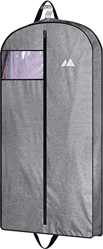 MISSLO 109cm Schwerlast Hängende Kleidersäcke Reisen Anzugtasche für Männer Wasserdichte Oxford Stoff Anzughülle Monogrammed Schrank Kleider Aufbewahrung