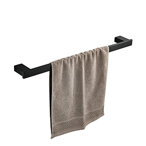 Badezimmer Toilette 40cm Handtuchstange Wandhalterung, Edelstahl - Edelstahl,Schwarz
