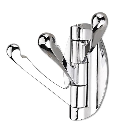 Netoches Klappbare, Drehbare Handtuchhaken, Flexibler Metall-Kleiderhaken, Badetuchhalter, Robuster Bademantel-Kleiderbügel für Badezimmer, Einfache Installation, Einfach zu Bedienen