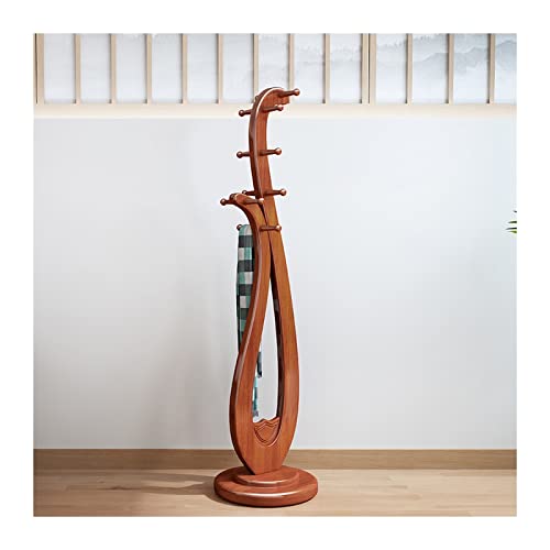 GRFIT Garderobenständer Neue Chinesische Holz Garderobe Boden Einfache Moderne Künstler mit Kleidung Rack Hängende Kleidung Rack Boden Schlafzimmer Garderobe Kleiderständer (Color : E)