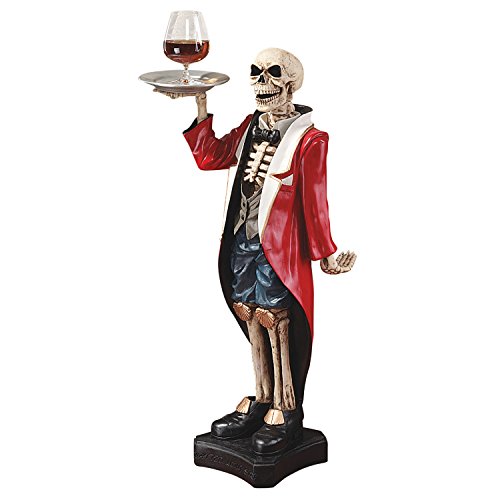 Design Toscano der englische Butler Bones - Figur, Maße: 30.5 x 35.5 x 91.5 cm 7.75 kg