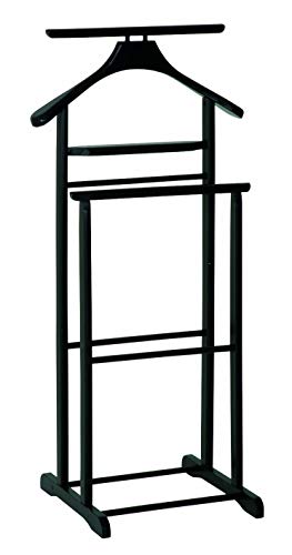 Haku Möbel   aus schwarzem Massivholz Hosenbügel H 102 cm
