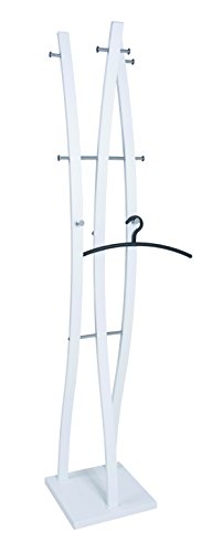 Haku Möbel Garderobenständer - Stahlrohr weiß lackiert Höhe 180 cm
