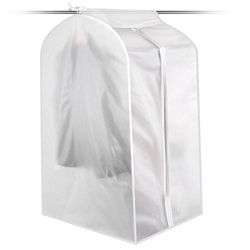 Transparent Abdeckung Hülle Husse für Kleiderständer mit Reißverschluss Kleiderhaube aus PEVA Aufbewahrungstasche Feuchtigkeitsbeständig Abwaschbarer Staubschutz