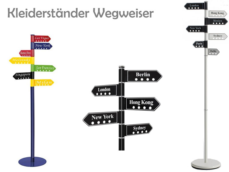 Kleiderständer Wegweiser