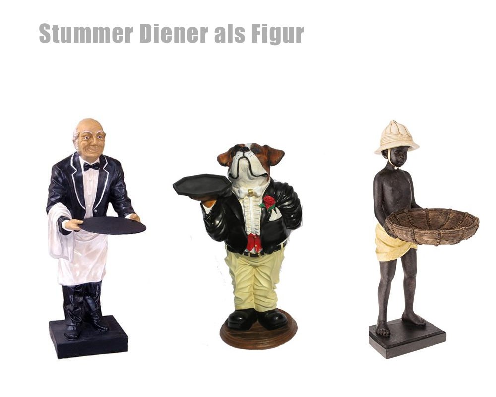 Stummer Diener Figur - Buttler