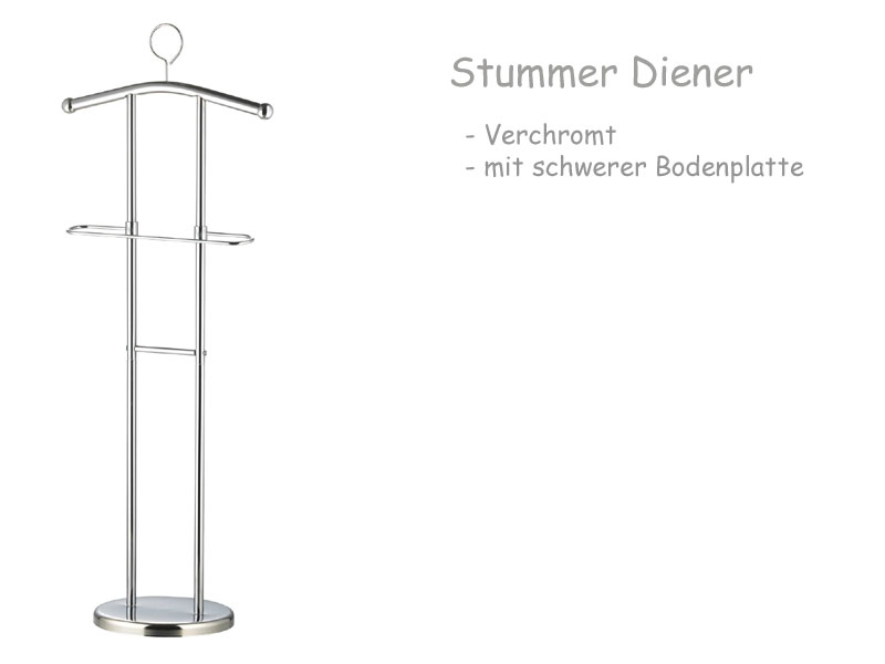 Stummer Diener verchromt